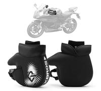 ROCKBROS Motorcycle Gloves Winter Handlebar Warmers Handlebar Gloves for Motorcycle Warm Windproof Motorcycle Gloves Black
