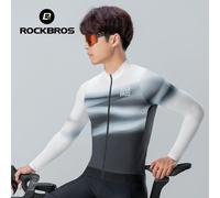 ROCKBROS MTB Bike Jersey Long Sleeve Breathable Bicycle Sports Jacket YKK Zipper