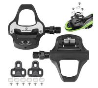 ROCKBROS Road Pedals Compatible with Look KEO, Latch with Plates 4.5° Lightweight Plastic Platform, Adjustable Voltage CrMo Axle for Road and Competition