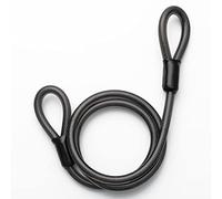 ROCKBROS Steel Cable 2M / 6.5FT, Anti-Theft Cable with Loop for Bike Lock | High Security & Flexible, 12mm Thick, Anti-Scratch Plastic Coat, 2 Loops End, for Bicycle, D-Lock and Padlock