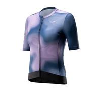 ROCKBROS TVI Women’s Cycling Jersey Cycling Shorts Breathable Quick-Dry Cycling Shirt Cycle Tops Reflective Road Bike Jersey with 3 Pockets Mountain Bike Road Bike Jersey Women Sport Shirts Navy Blue