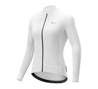 ROCKBROS TVI Women's Cycling Jersey Long Sleeve Skin Suit Quick Dry Spring Summer Top Lightweight Cooling Cycling Clothes White