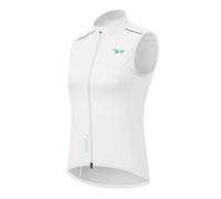 ROCKBROS TVI Women's Cycling Vests Lightweight Breathable Bicycle Sleeveless Jacket Reflective Cycle Gilets for Bike Riding Running Hiking Camping White M