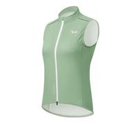 ROCKBROS TVI Women's Cycling Vests Lightweight Breathable Bicycle Sleeveless Jacket Reflective Cycle Gilets for Bike Riding Running Hiking Camping Green M