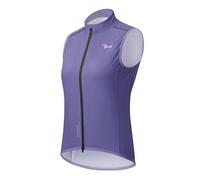 ROCKBROS TVI Women's Cycling Vests Lightweight Breathable Bicycle Sleeveless Jacket Reflective Cycle Gilets for Bike Riding Running Hiking Camping Purple Xs