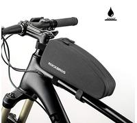 ROCKBROS Waterproof Cycling Frame Pack Front Triangle Storage, Top Tube Pouch, Bicycle Triangle Pannier Bike Essentials Carrier with 1.6L/1L