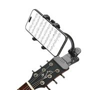 Rockcheems Guitar Phone Holder Mount for Live Broadcast, Bass Ukulele Guitar Accessories, Gooseneck Phone Holder Compatible with IPhone Samsung Smart Phones