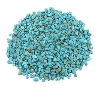 rockcloud 1 lb Howlite Turquoise Small Tumbled Chips Crushed Stone Healing Reiki Crystal Jewelry Making Home Decoration