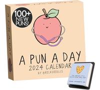 Rockdoodles 2024 Punny Daily Desk Calendar | Funny Calendar 2024 Day to Day for Home or Office, Daily Calendar 2024 Page a Day, Dad Joke Calendar with Tear Off Pages and Daily Puns, The Perfect Funny