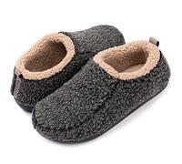 RockDove Men's Nomad Slipper with Memory Foam, Size 7/8 UK Men, Black