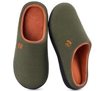 RockDove Men's Original Two-Tone Memory Foam Slipper, 8/9, Hunter Green