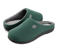 RockDove Men's Original Two-Tone Memory Foam Slipper, Size 12/13 UK Men, Greyish Green