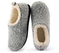 RockDove Women's Nomad Slipper with Memory Foam, 6/7 UK, Light Grey