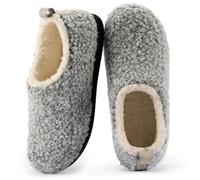 RockDove Women's Nomad Slipper with Memory Foam, Size 9-10 UK Women, Light Grey