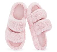 RockDove Women's Pluffie Open Toe Slippers, 3/4 UK, Pink