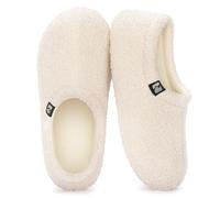 RockDove Women's Teddy Fleece Closed Back Indoor Slipper, Size 5/6 UK Women, Off White