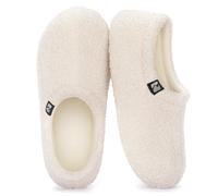 RockDove Women's Teddy Fleece Closed Back Slipper, 6.5 UK, Off White
