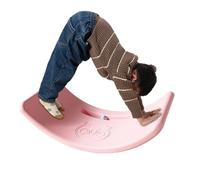 Rocker Board,Large Curved Balance Board, Bouncy Ball - Fun Kids Open Ended Learning Toy, Multifunctional Balance Toys, Develop Coordination and Strength