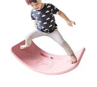 Rocker Board - Large Curved Balance Board, Bouncy Ball | Fun Kids Open Ended Learning Toy, Multifunctional Balance Toys, Develop Coordination and Strength