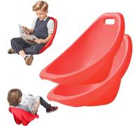 Rocker Chair, Flexible Seating for Classroom, Portable Plastic Reading Chair with Back Support, Sensory Rocker Egg Chair, Set of 4