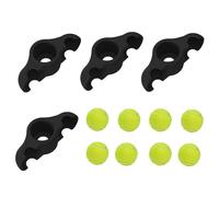 Rocker - Foot Adapter | 4 x Portable Rocker Plates | With 8 Tennis Balls | Stationary Stand Core Stability Trainer Accessories for Indoor Cycling, Training, and Gym Use
