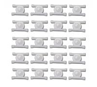 Rocker Panel Door Moulding Clip Retainer Set of 20, White Nylon for E10 E21 E30 Models with 8mm Hole Compatibility