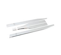 Rocker Panel Splitter Lip For Toyota For Rav4 2019-2025 | Side Skirt Door Body Strip Molding Trim(ABS Chrome Model B)