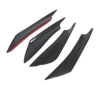 Rocker Panels Extensions 4pcs/set Universal Front Bumper Lip Decoration Diffuser Splitter Fins Body Spoiler Canards Anti-collision Belt Car Tuning Canard