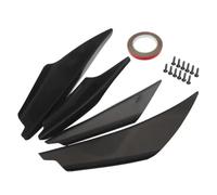 Rocker Panels Extensions Universal Spoiler Car Front Bumper Side Lip Canards Splitter Fins Black Spoilers Anti-collision Guard