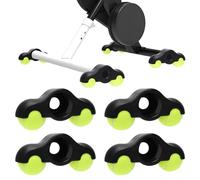 Rocker Plate Feet, 4 Pieces Indoor Cycling Snap Rocker Feet Adapter, Portable Rocker Plate Bicycle Trainer, Tennis Ball Feet with 8 Tennis Balls for Kickr Core Roller Trainer Intensive Training