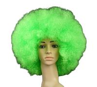 Rocker Punk Wig Adult Wig, 70s Party Wig, Fluffy Explosive Head, Synthetic Hair for Fancy Dress & Theme Party, Halloween, Christmas, Cosplay, Disco, Green