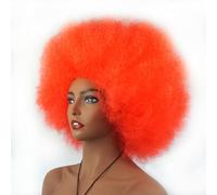 Rocker Punk Wig Adult Wig, 70s Party Wig, Fluffy Explosive Head, Synthetic Hair for Fancy Dress & Theme Party, Halloween, Christmas, Cosplay, Disco, Red