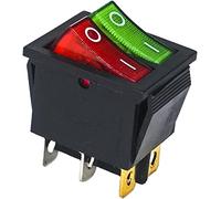 Rocker Switch 1/2 Piece/Batch DPST Light 6PIN snap-in ON/Off Position snap Ship 16A/250V 31 * 25mm Copper Foot(2 Pcs)