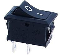 Rocker Switch 10 pcs/lot KCD1 2 Pin 250V 3A Boat 21 * 15 Snap-in SPST ON Off Position(Nero)