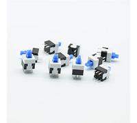 Rocker Switch 10pcs 8X8mm Blue Cap Mini Self-Locking/Reset Type Square Push Button 8 * mm Micro(Self-locking)