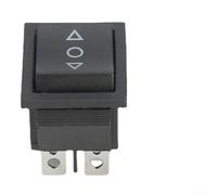 Rocker Switch 16 A 250 V~ with Momentary ON/Off/ON Button, 6 Pin Black Electrical Toggle for Industrial Equipment (10 Pack)