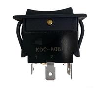 Rocker Switch 16A 250V Heavy Duty Inline Cable Switch for Household Appliances - 4 Pin 6 Pin Black 43.6x47mm(4P 3 Position)