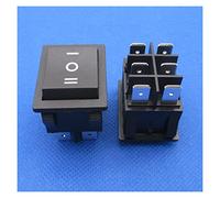 Rocker Switch 1pcs 6 pin 3 Files Rocker Switch 30A 250VAC ON-Off-ON Button with Light high Current high Power high Temperature Resistance Switch