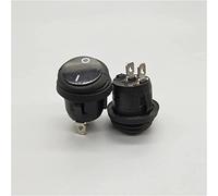 Rocker Switch 1pcs Kcd1-105n 2/3 Pin on/Off SPST Waterproof Vehicle Ship LED Light Round Type(2d2p,220V)