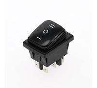 Rocker Switch 1Pcs KCD4 on-Off 20A/250V 6 pin DPST IP67 Sealed Waterproof T85 Auto Marine Toggle with LED 220V 30x22(3d6p)