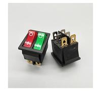 Rocker Switch 1pcs Kcd8 6 Pin 16A 250V 20a 125V Double Lamp Waterproof Kcd6 Marine Power(Rg-2d6p)