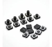 Rocker Switch 20PCS PCB Tactile Tact Push Button SMD 4pin Micro 12 * 4.3/5/6/7/8/9/10/11/12 MM 12x12x4.3MM 12x12x5MM 12x12x6MM(Smd-12x12x12)