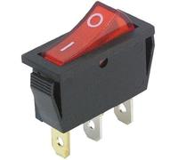 Rocker Switch 3-Pin Light Up Black, 250 V/15 A 125 V/20 A 2 Positions: ON/Off