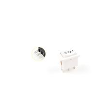 Rocker Switch 5 PCS/Lot KCD1 21X15mm 3Pin Boat Car Rocker Switch 6A/250VAC 10A/125VAC Red Yellow Green Blue Power Button Switch with Light Switch (Color : White On-off-on, Size : 5 PCS)