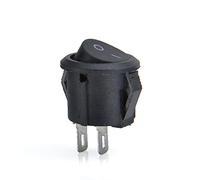 Rocker Switch 50pcs 100 pcs/lot KCD1-105 2 Pin 16mm SPST 250V 3A Small Electrical Snap-in ON Off Position(100 Piece)