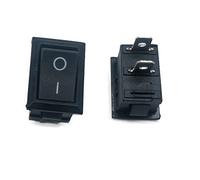 Rocker Switch 50pcs 100pcs Kcd1 21 * 15 mm 2PIN Boat SPST Snap-in ON/Off Position Snap 6A/250V Copper(50 piece)