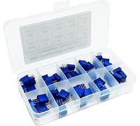 Rocker Switch 50pcs/lot 3296W Multiturn Trimmer Potentiometer Kit High Precision 3296 Variable Resistor with Free Box Electronic DIY kit Resistor elements