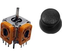 Rocker Switch 5pcs 13X13mm FJM10K 3D Aircraft Model Rocker Potentiometer 360 Degree Game Machine Hand Switch with Cap Resistor elements (Color : With Cap)