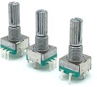 Rocker Switch 5pcs Plum Handle 20mm 15mm Rotary Encoder Coding Switch EC11 Digital Potentiometer with Push Button Switch 5 Pin 20 Position Resistor elements