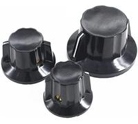 Rocker Switch 5pcs Potentiometer knob K18-1 K18-2 K18-3 Inner Hole 6mm bakelite knob KCZ KCT Band Switch knob Resistor elements (Color : K18-3)